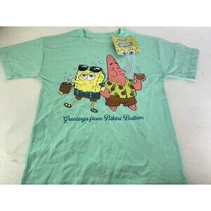 SpongeBob SquarePants Bikini Bottom Short Sleeve T-Shirt Tee Boys Size 7-8